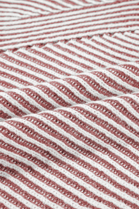 HIDDEN GEMS | Stripe Ribbed Knit Boat Neck Sweater