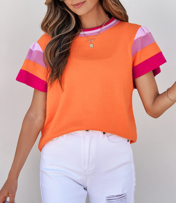 Hidden Gems | Cutest Vibes Ruffle Knit Top