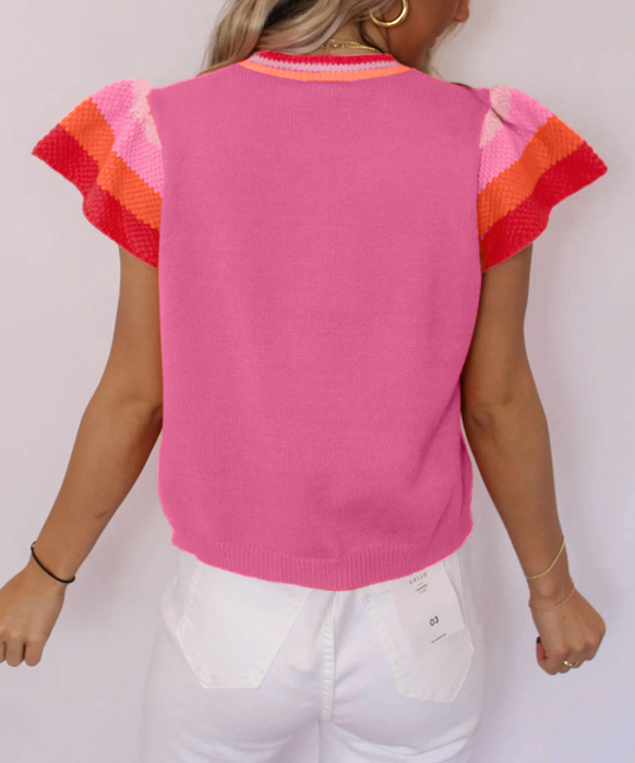 Hidden Gems | Cutest Vibes Ruffle Knit Top