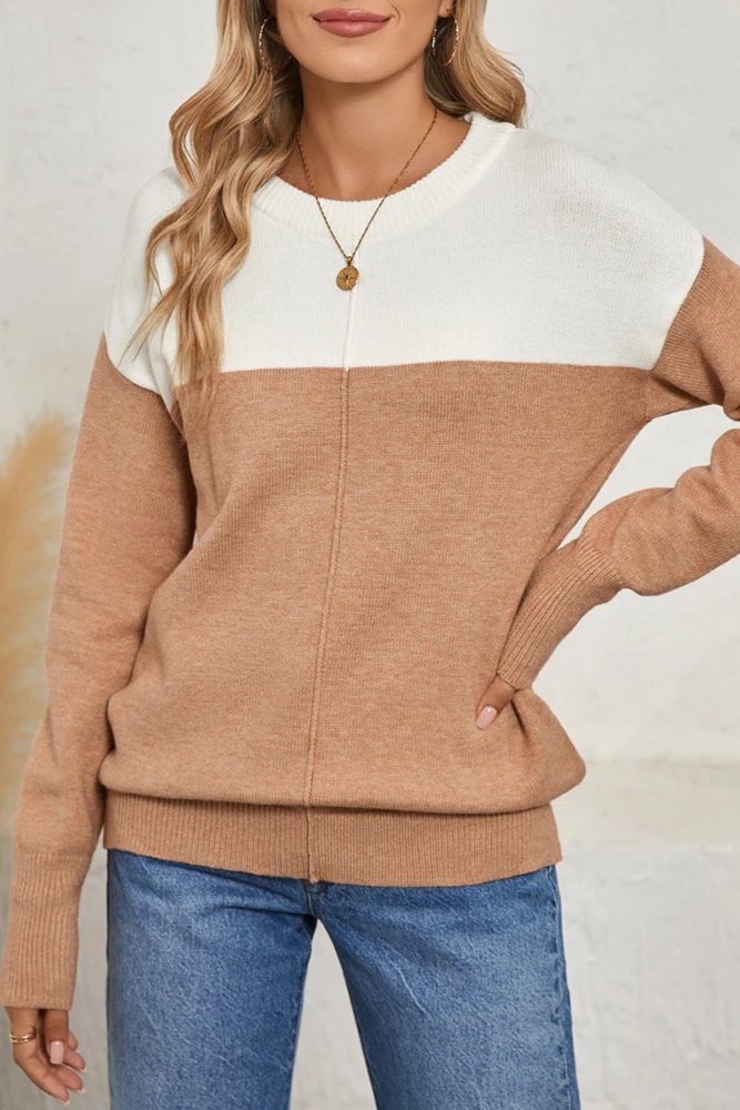 The Essential Cozy Colorblock Sweater