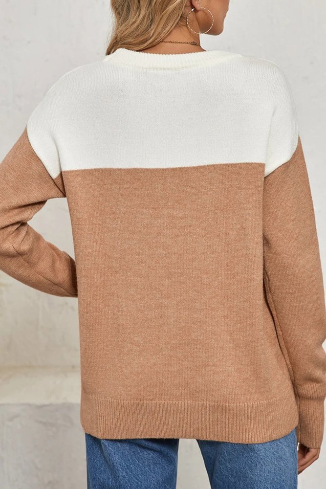 The Essential Cozy Colorblock Sweater