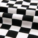  HIDDEN GEMS | Checker Round Neck Drop Shoulder Sweater