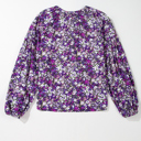  HIDDEN GEMS Floral Bishop Sleeve Blouse