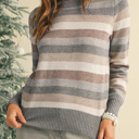 2X HIDDEN GEMS Emily Soft Stripe Sweater