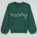  HIDDEN GEMS | Christmas Merry Pearl Beaded Sweater