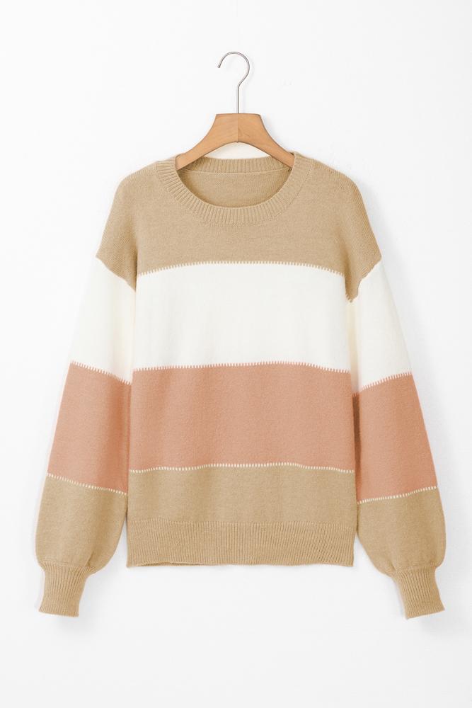 The Selene Soft Colorblock Sweater