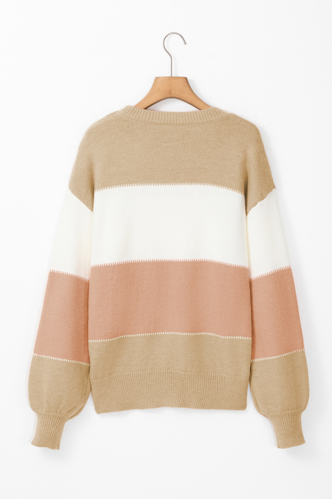 The Selene Soft Colorblock Sweater