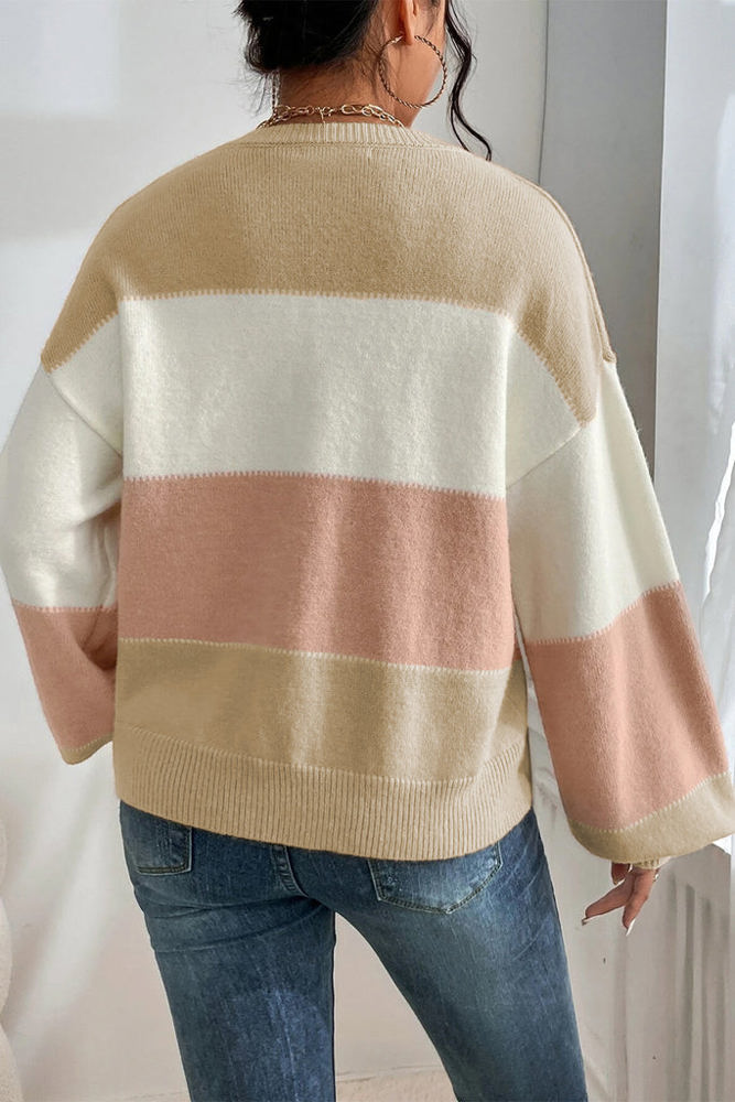 The Selene Soft Colorblock Sweater