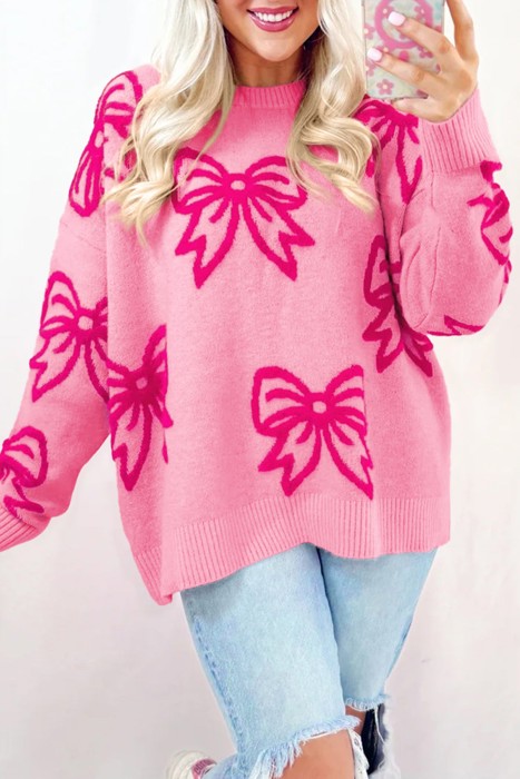 HIDDEN GEMS Sweet Bows Soft Sweater