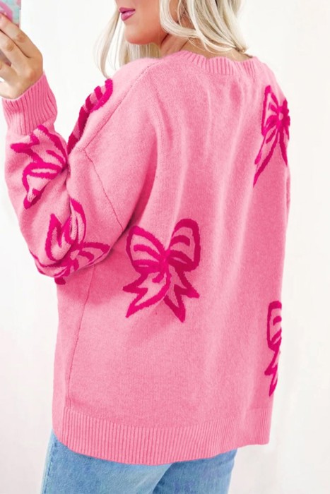 HIDDEN GEMS Sweet Bows Soft Sweater