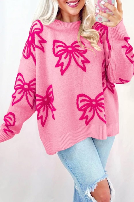 HIDDEN GEMS Sweet Bows Soft Sweater