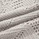  HIDDEN GEMS | Hollowed Knit 3/4 Sleeve Sweater
