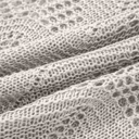  Hollowed Knit 3/4 Sleeve Sweater