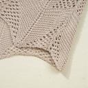  HIDDEN GEMS | Hollowed Knit 3/4 Sleeve Sweater