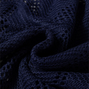  Hollowed Knit 3/4 Sleeve Sweater