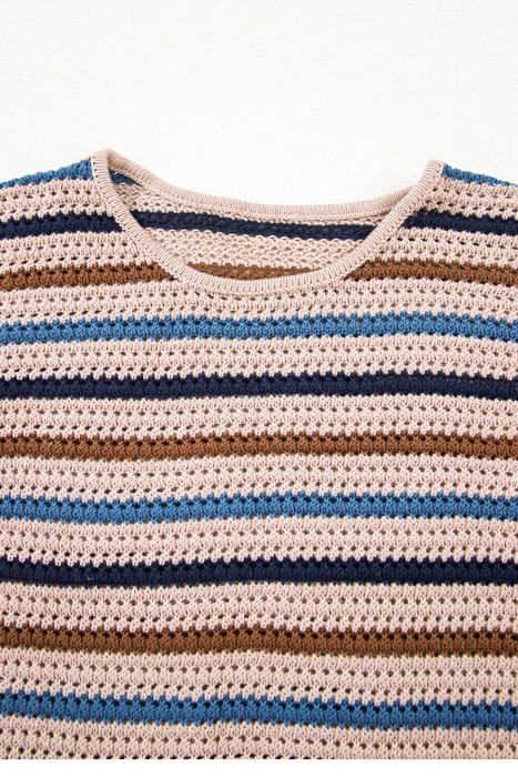HIDDEN GEMS | Stripe Drop Shoulder Sweater