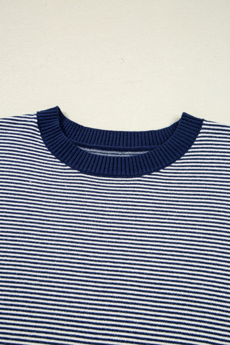 HIDDEN GEMS | Stripe Colorblock Dolman Sleeve Sweater