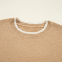  HIDDEN GEMS | Leopard Bow Split Cuff Sweater