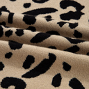  HIDDEN GEMS | Leopard Lace Trim Buttoned Cuff Sweater