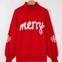  HIDDEN GEMS | Merry Snowflake Turtleneck Christmas Sweater