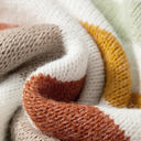 HIDDEN GEMS | Stripe Colorblock Drop Shoulder Crewneck Sweater