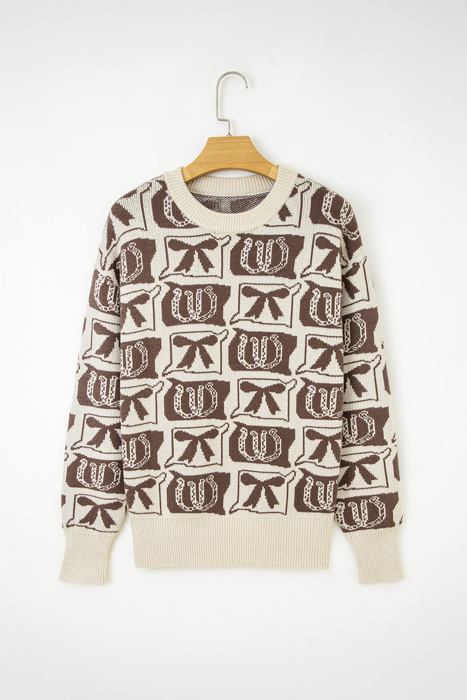 HIDDEN GEMS | Western Bows & Horseshoes Sweater