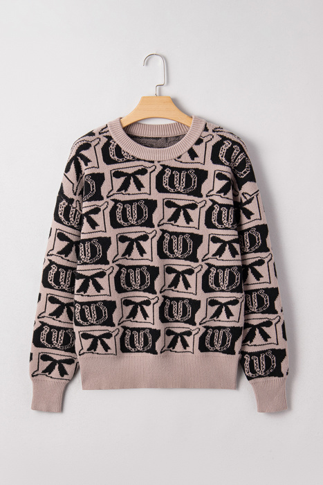 HIDDEN GEMS | Western Bows & Horseshoes Sweater