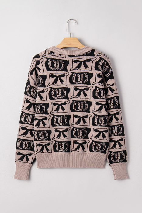 HIDDEN GEMS | Western Bows & Horseshoes Sweater