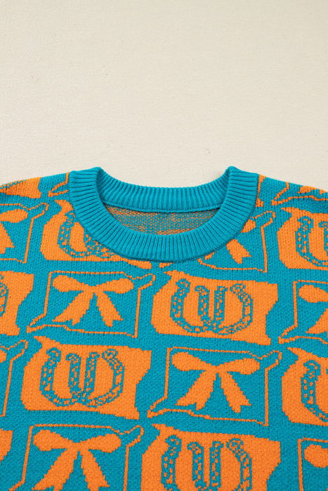 HIDDEN GEMS | Western Bows & Horseshoes Sweater