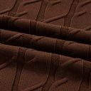  HIDDEN GEMS | Cable Knit Short Sleeve Sweater Top