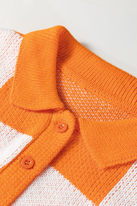 HIDDEN GEMS | Checker Collared Long Sleeve Sweater