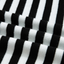  HIDDEN GEMS | Stripe Colorblock Ribbed Trim Sweater
