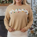  HIDDEN GEMS | Christmas Merry Dot Dolman Sleeve Sweater