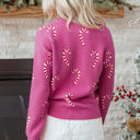  HIDDEN GEMS | Christmas Candy Cane Crewneck Sweater