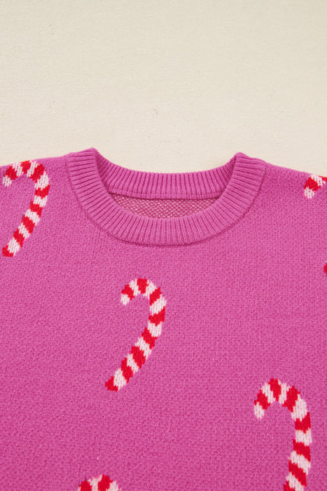 HIDDEN GEMS | Christmas Candy Cane Crewneck Sweater