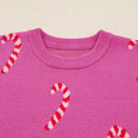  HIDDEN GEMS | Christmas Candy Cane Crewneck Sweater