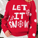  HIDDEN GEMS | LET IT SNOW Christmas Snowflake Sweater