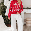  HIDDEN GEMS | LET IT SNOW Christmas Snowflake Sweater