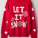  HIDDEN GEMS | LET IT SNOW Christmas Snowflake Sweater