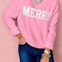 HIDDEN GEMS | MERRY Christmas Raglan Sleeve Sweater