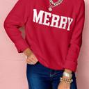  HIDDEN GEMS | MERRY Christmas Raglan Sleeve Sweater