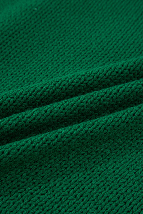 HIDDEN GEMS | Christmas Plaid Bow Drop Shoulder Sweater