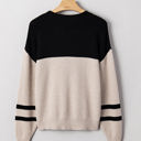  HIDDEN GEMS | Colorblock Stripe Long Sleeve Sweater