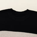  HIDDEN GEMS | Colorblock Stripe Long Sleeve Sweater