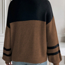  HIDDEN GEMS | Colorblock Stripe Long Sleeve Sweater