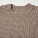  HIDDEN GEMS | Stripe Buttoned Side Ribbed Knit Sweater