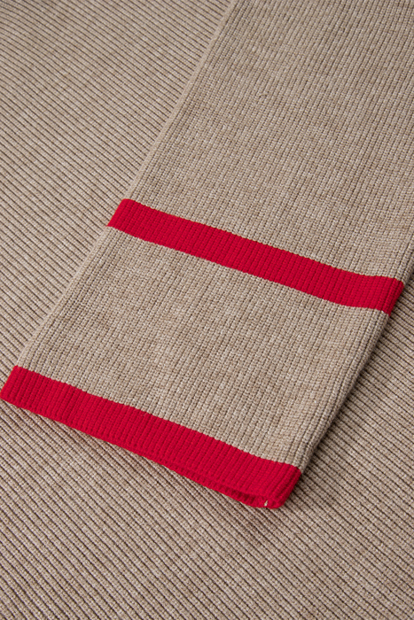 HIDDEN GEMS | Stripe Buttoned Side Ribbed Knit Sweater