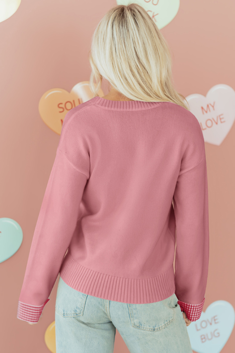 Forever Valentine Embroidered Soft Sweater