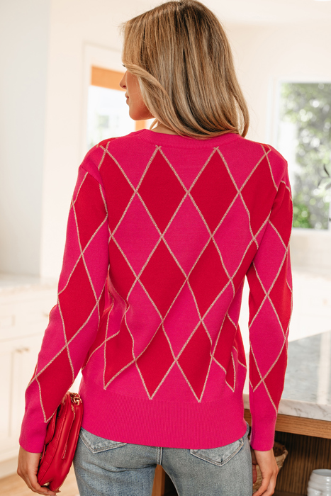 Valentine Shine Soft Knit Sweater