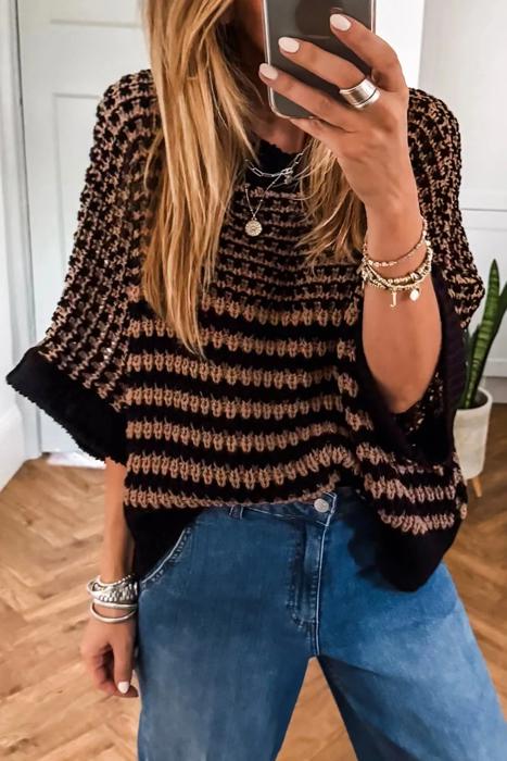 Weekend Winner Stripe Knitted Top